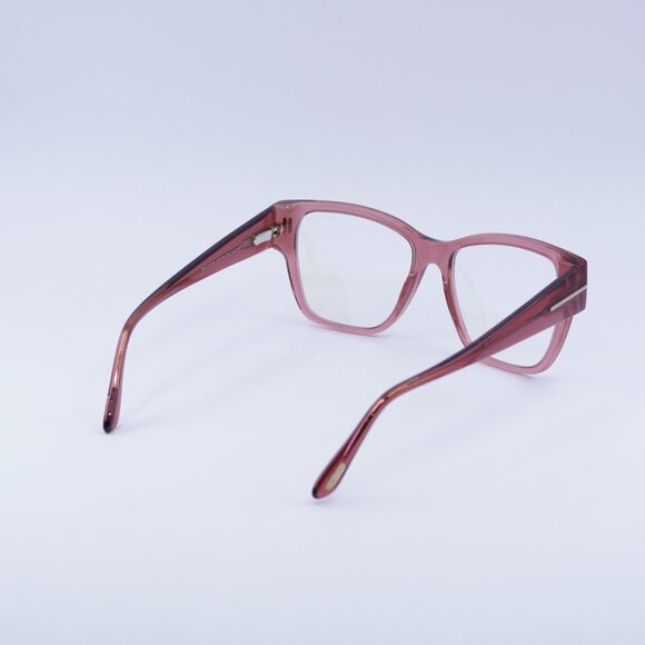 Tom Ford FT5745-B 072 Eyeglasses Rose 54mm Square Frame, Blue Light Block Lenses - Picture 4 of 9
